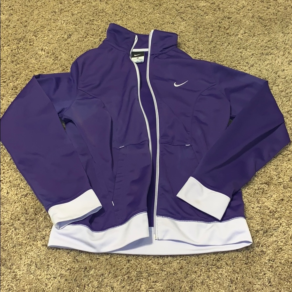 purple Nike zip up